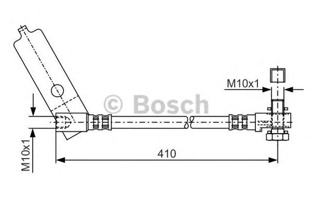 1987481046 BOSCH Шланг тормозной передний левый купить в Сумы
