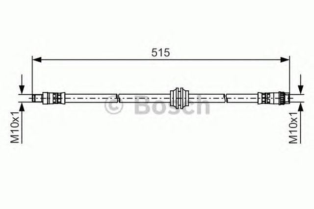 BOSCH 1987481480 Шланг тормозной передний в наличии Ужгород