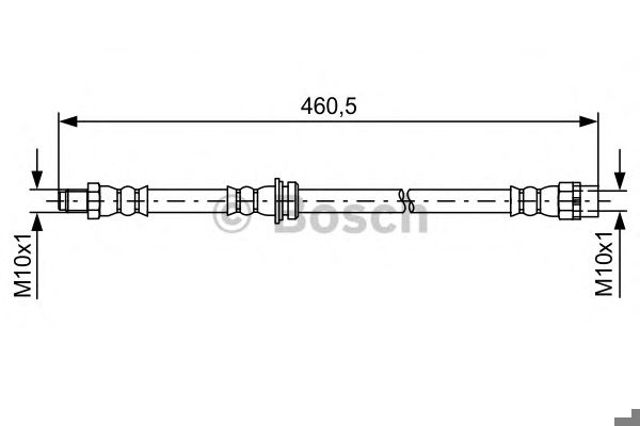 1987481598 BOSCH Шланг тормозной задний купить в Кривой Рог