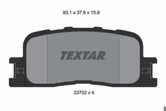 2370201 TEXTAR Задние тормозные колодки купить в Запорожье