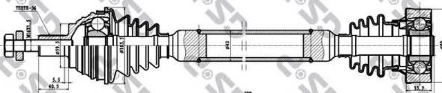 261096 Полуось (привод) передняя правая купить Тернополь