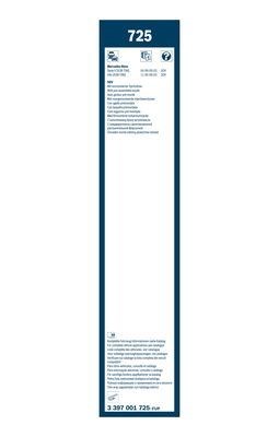 BOSCH 3397001725 Щетка-дворник лобового стекла пассажирская в наличии Николаев