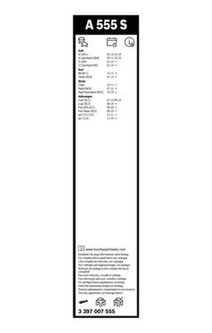 3397007555 BOSCH Щетки стеклоочистителя купить в Павлоград