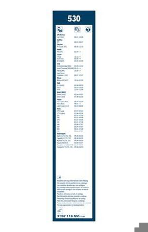 BOSCH 3397118400 Щетка-дворник лобового стекла, комплект из 2 шт. в наличии Ирпень