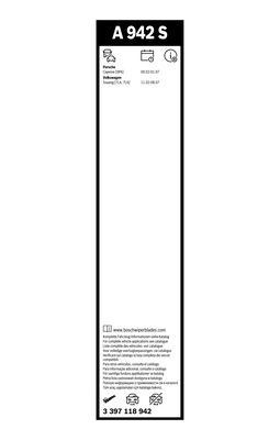 BOSCH 3397118942 Щетки стеклоочистителя в наличии Запорожье