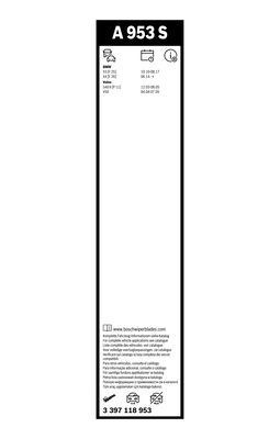 BOSCH 3397118953 Щетка-дворник лобового стекла, комплект из 2 шт. в наличии Харьков