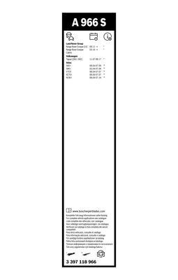 3397118966 BOSCH Щетки стеклоочистителя купить в Тернополь