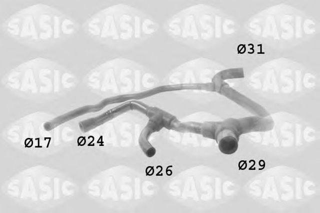 SASIC 3404003 Патрубок системы охлаждения в наличии Одесса