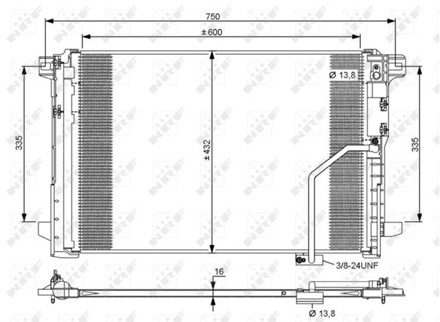 NRF 35793 Радиатор кондиционера в наличии Каменское