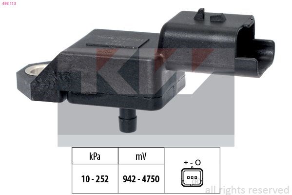 493113 KW Датчик давления во впускном коллекторе, MAP купить в Винница
