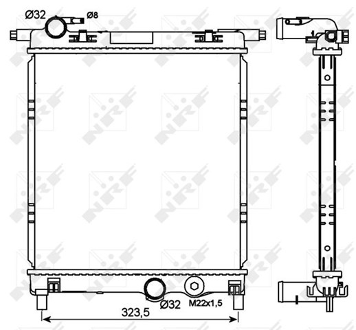 NRF 53101 Радиатор в наличии Одесса