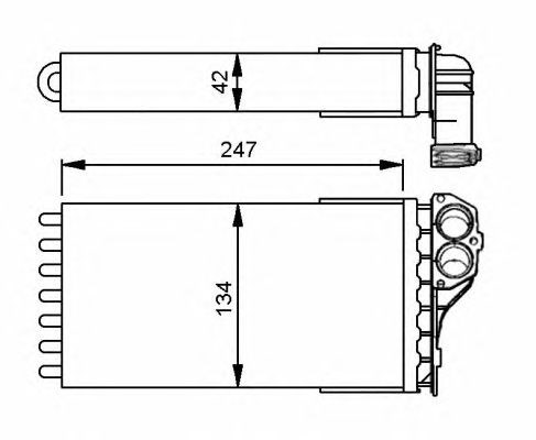 NRF 53557 Радиатор печки (отопителя) в наличии Черновцы