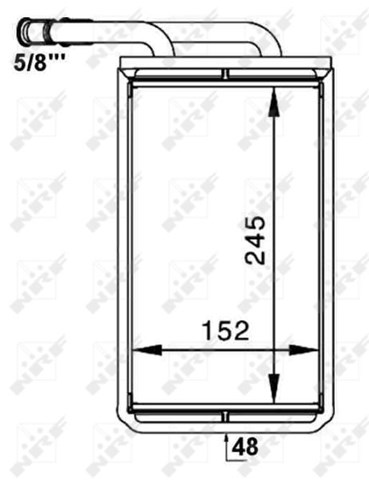 NRF 54234 Радиатор печки (отопителя) в наличии Сумы