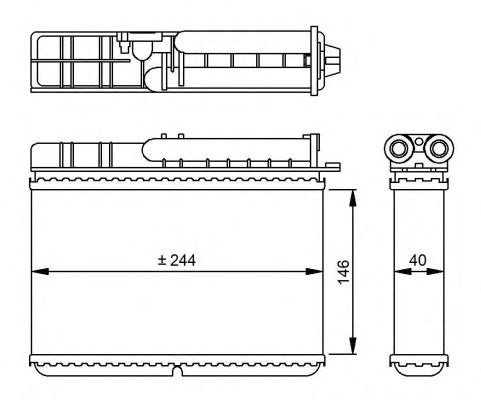 54307 NRF Радиатор печки (отопителя) купить в Ирпень