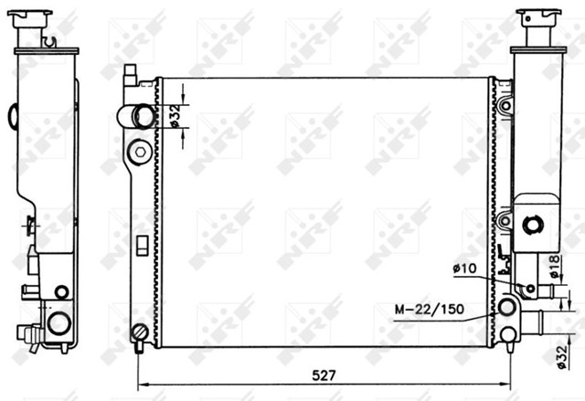 NRF 58776 Радиатор в наличии Одесса
