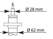 KAYABA 635807 Амортизатор передний в наличии Полтава