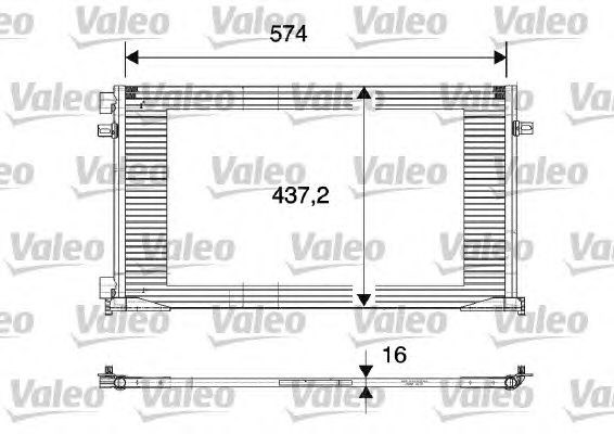 VALEO 817577 Радиатор кондиционера в наличии Каменское