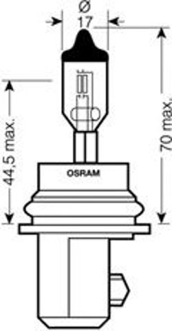 9007-fs osram лампа hb5 12v 65/55w px29t original 9007