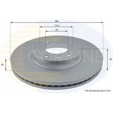 ADC0469V COMLINE Передние тормозные диски купить в Киев