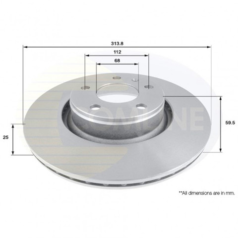 COMLINE ADC1470V Передние тормозные диски в наличии Черкассы