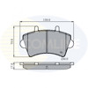 Передние тормозные колодки CBP01035 COMLINE