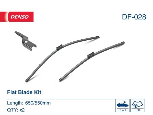 Df-028  denso - комплект склоочисників flat blade kit DF-028
