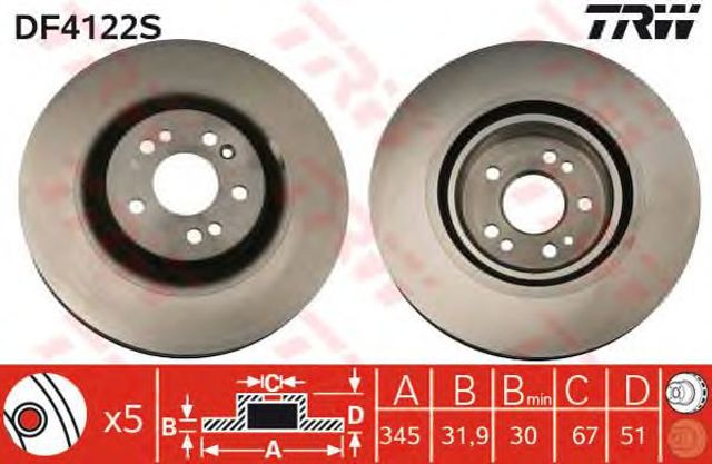 DF4222S Передние тормозные диски купить Черкассы