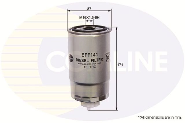 Eff141 comline - фільтр палива ( аналогwf8318/kc195 ) EFF141