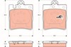 Задние фрикционные накладки GDB1421 TRW