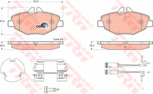 GDB1542 Колодки тормозные передние дисковые купить Черкассы