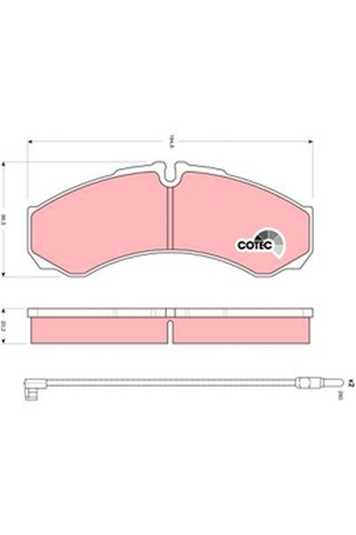 Колодки дисковые  GDB1609 TRW