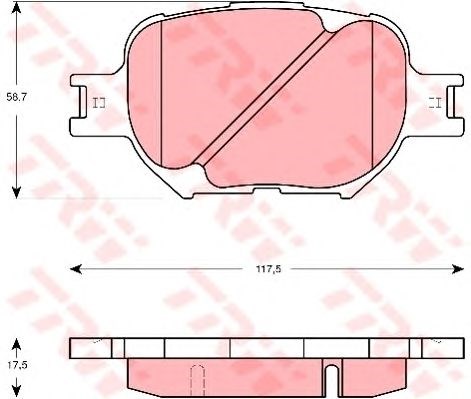 GDB3316 Колодки тормозные передние дисковые купить Львов