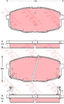 GDB3342 Колодки тормозные передние дисковые купить Черновцы