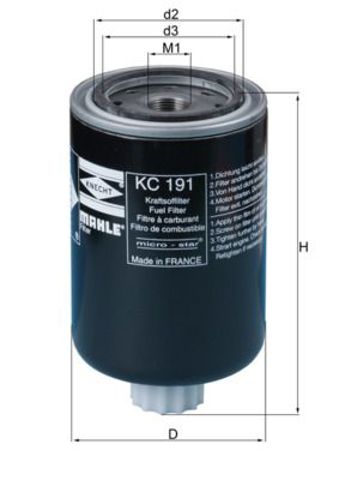 KC191 Фильтр топливный купить Тернополь