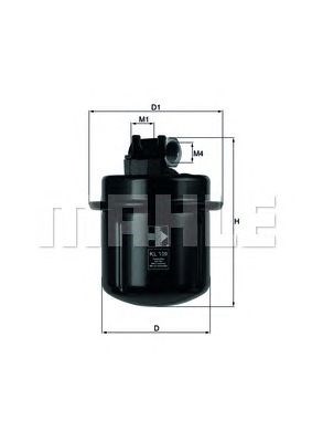 Топливный фильтр KL109 MAHLE