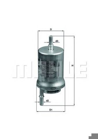 KL1766D MAHLE Топливный фильтр купить в Черновцы