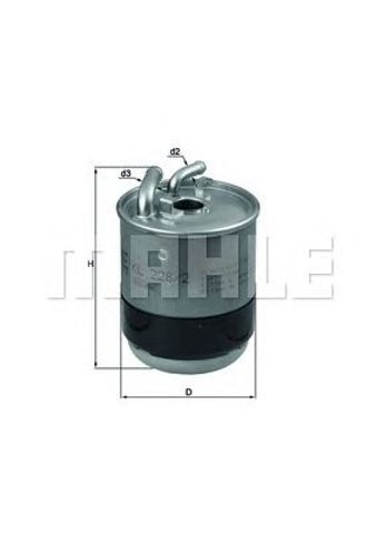 KL2282D MAHLE Топливный фильтр купить в Черновцы