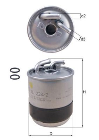 KL2282D Фильтр топливный купить Ирпень