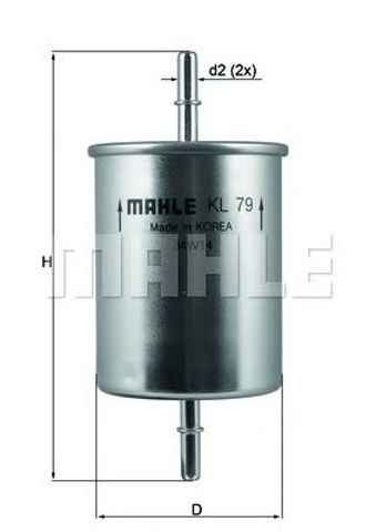 MAHLE KL79 Топливный фильтр в наличии Ужгород
