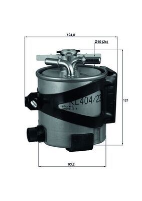 KLH4422 MAHLE Фильтр топливный купить в Житомир
