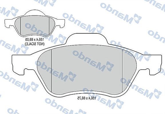 MBF015160 Передние тормозные колодки купить Кривой Рог