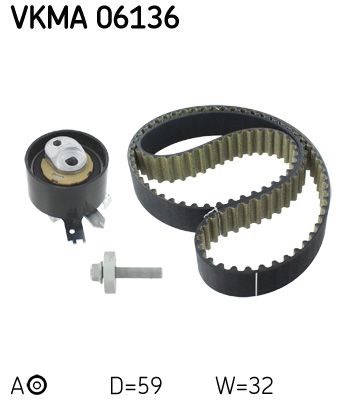 SKF VKMA06136 Ремень ГРМ, комплект в наличии Ужгород