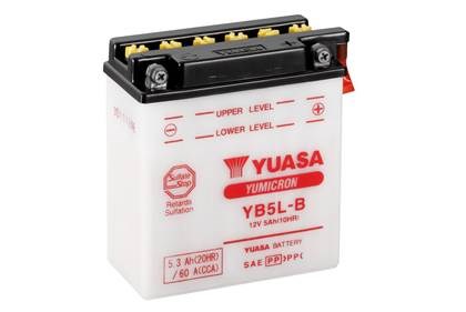 Мото yuasa 12v 5,3ah  yumicron battery yb5l-b(сухозаряжений)