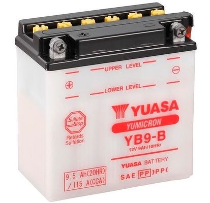 Мото yuasa 12v 9,5ah yumicron battery yb9-b(сухозаряжений)
