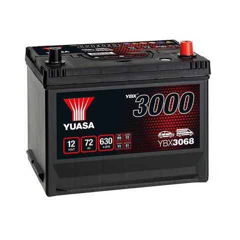 Yuasa 12v 72ah smf battery japan ybx3068 (0)