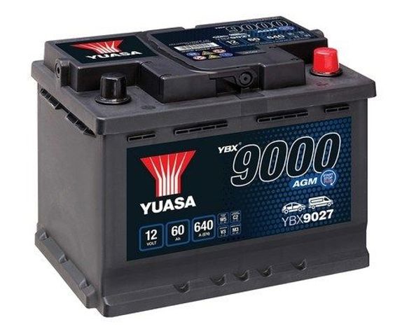 Yuasa 12v 60ah  agm start stop plus battery ybx9027 (0) YBX9027