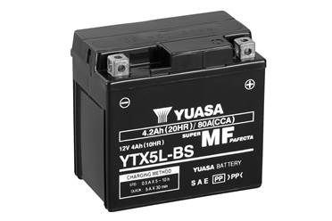 Мото yuasa 12v 4ah  mf vrla battery agm ytx5l-bs(сухозаряжений) YTX5L-BS