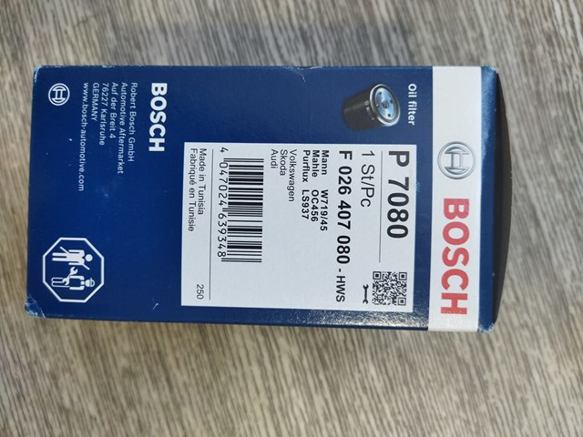 Маслофильтр P7080 BOSCH