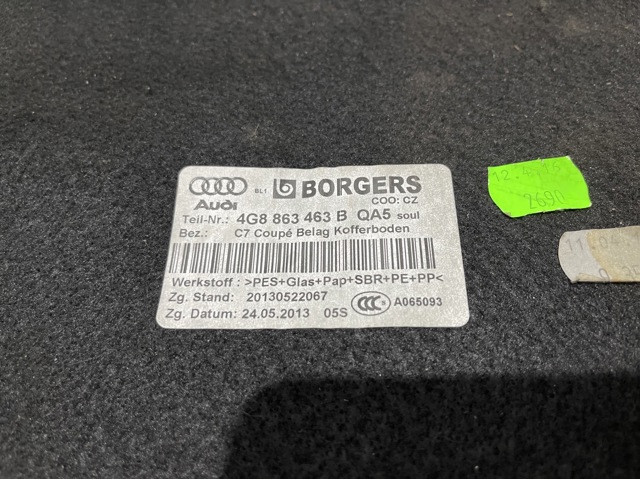 4G8863463BQA5 VAG Облицовка багажного отсека нижняя купить в Запорожье