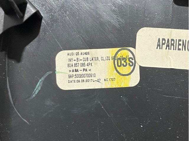 80A8570854PK VAG Крышка боковая панели "торпедо", левая купить в Ирпень
